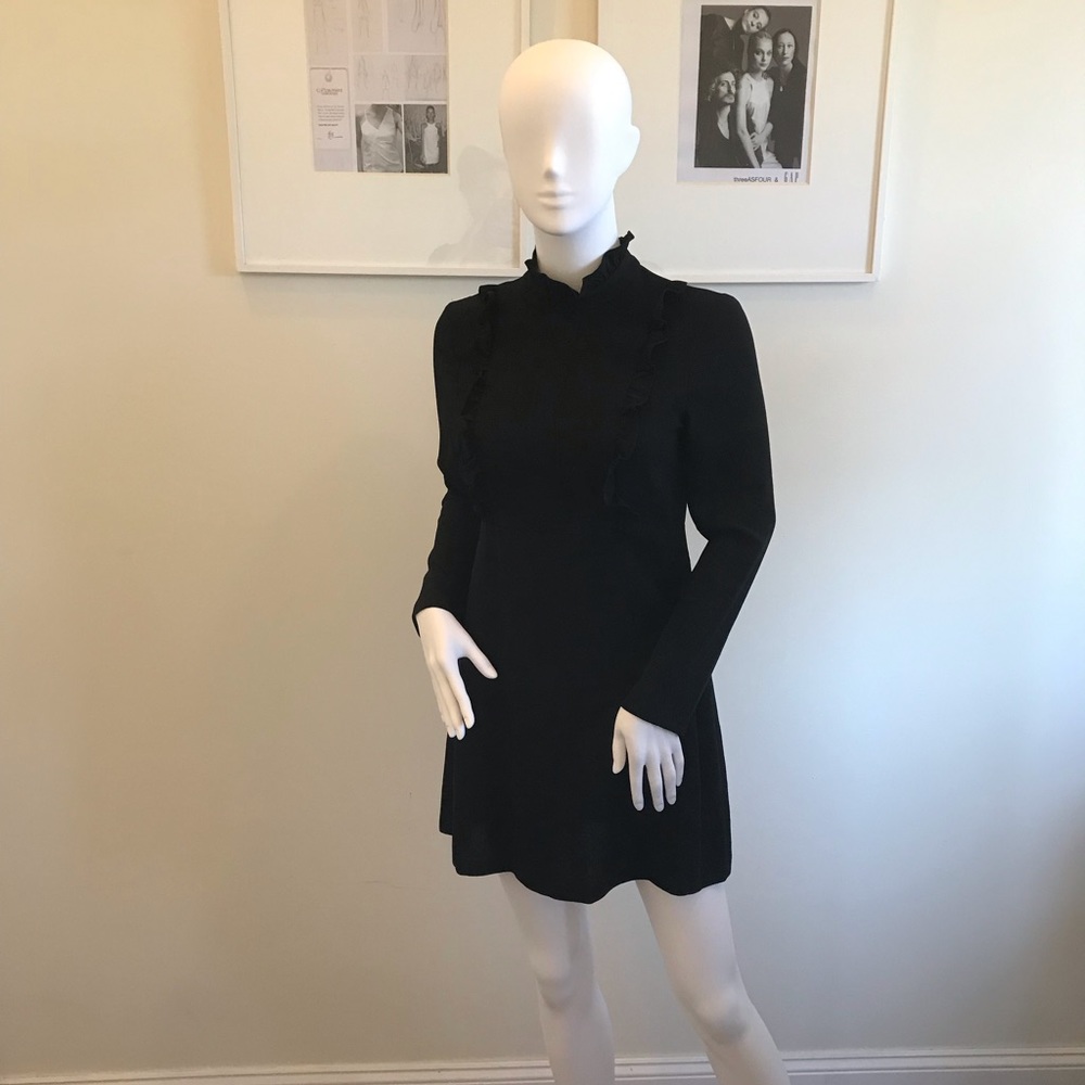 ZARA Women’s Black Ruffle Dress X Small